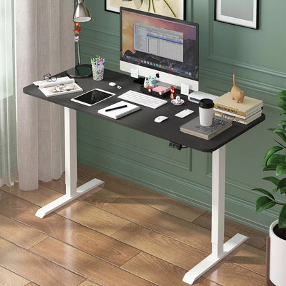 120cm Electric Standing Desk Height Adjustable Sit Stand Table - Black