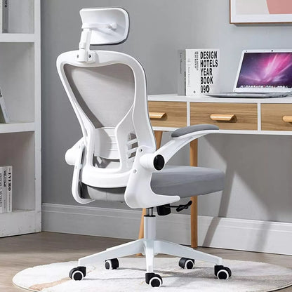Ergonomic Desk Chair Breathable Mesh Chair - White